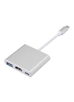 اشتري محول USB من Type-C إلى HDMI بدقة 4K لجهاز أبل ماك بوك أبيض في السعودية