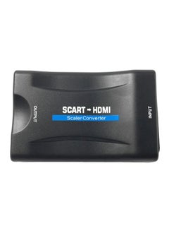 Buy Scart To HDMI Scaler Converter Black in UAE