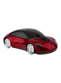 Buy 3D Wireless Optical Mouse Red/Black in UAE