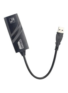 Buy USB 3.0 To RJ45 Ethernet Adapter Black in Egypt