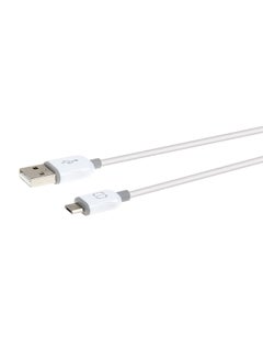 اشتري كابل للشحن ومزامنة بيانات بمنفذ مايكرو USB 1.2متر أبيض في السعودية