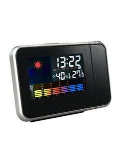 Buy LED Digital Alarm Clock Black/Silver 16x7x12centimeter in Saudi Arabia