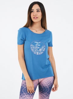 Buy Printed T-shirt Navy in Egypt