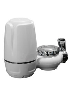 Buy Water Filter Washable Ceramic Faucets Mount Water Purifier White 0.396kg in UAE
