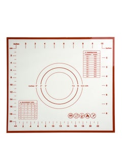 Buy Silicone Non Stick Pastry Rolling Mat Red 0.04kg in UAE