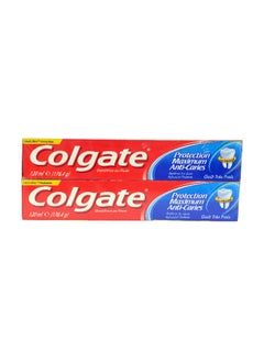 Buy 2-Piece Fluoride And Calcium Toothpaste Set White 2x120ml in UAE