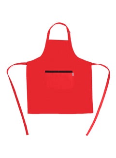 Buy Multi-Purpose Kitchen BBQ Restaurant Apron Red 80x70centimeter in Saudi Arabia