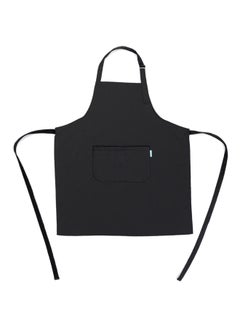 Buy Multi-Purpose Kitchen BBQ Restaurant Apron Black 80x70centimeter in UAE