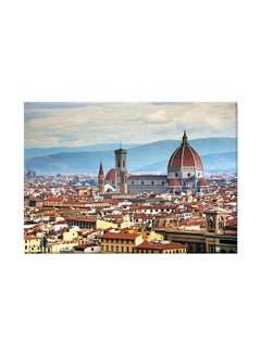 Buy Florence City View Landscape Photo Art Canvas Painting Multicolour 70x50centimeter in UAE