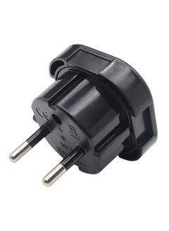 Buy UK To EU Travel Power Charger Adapter Black in UAE