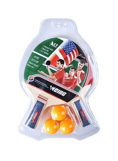 Buy 5-Piece Table Tennis Racket With Ball in UAE