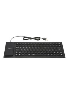 Buy Water-Resistant USB Wired Keyboard Black in UAE