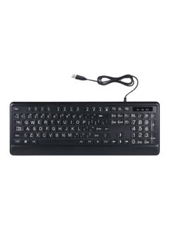 Buy Wired LED Backlit Keyboard Black in UAE