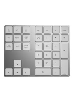 Buy Wireless Numeric Keyboard Silver/White in UAE