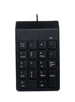 Buy USB Wired Numeric Keypad Black in Saudi Arabia