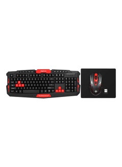 Buy Wireless Optical Gaming Keyboard And Mouse Set Red/Black in Saudi Arabia