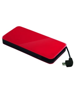 Buy 6000.0 mAh Power Bank With Integrated Micro USB Cable Red/Black in Saudi Arabia