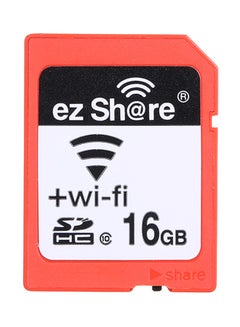 اشتري WiFi SDHC Class 10 Flash Card 16GB Red/Gold/Black في الامارات