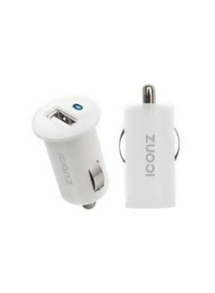 اشتري Dual Port Car Charger With Lightning Cable White في مصر