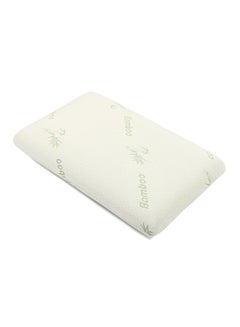 Buy 2-Piece Bamboo Pillow Memory Foam White 70x40centimeter in UAE