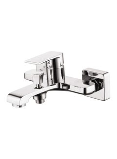 Buy Milano Power Bath Mixer With Shower Set Silver 40x60cm in UAE