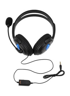 Buy Wired Headset With Mic For PlayStation 4 Black in Saudi Arabia