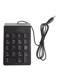 Buy 18-Keys Portable Numeric Keypad Black in UAE