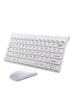 Buy Wireless Keyboard And Mouse Set White in UAE