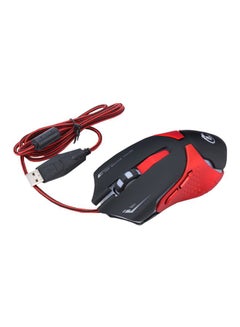Buy LED Wired Gaming Mouse Red/Black in UAE