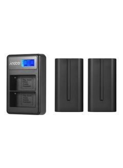 Buy 2200.0 mAh 2-Piece Dual Channel Battery And Charger Kit Black in Saudi Arabia