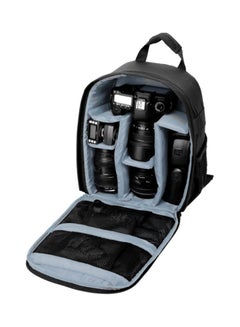 Buy Waterproof Camera Backpack With Rain Cover Black/Grey in Saudi Arabia