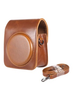 Buy Case Cover With Strap For Fujifilm Instax Mini 70 Brown in Saudi Arabia