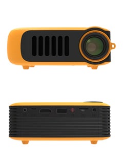 اشتري جهاز بروجيكتور A2000 صغير محمول مزود بإضاءة LED  451280_2 برتقالي في السعودية
