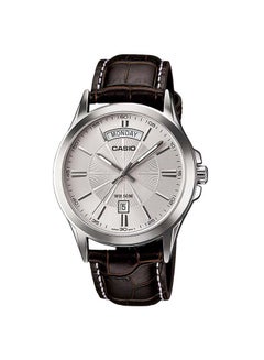 Buy Men's Water Resistant Leather Analog Watch MTP-1381L-7AVDF in Saudi Arabia