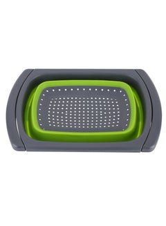 اشتري مصفاة على شكل سلة لغسل الخضار في الحوض أخضر/رمادي 39 x 26.5سنتيمتر في مصر