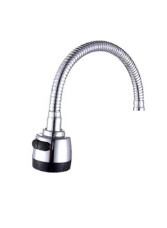 Buy Flexible Kitchen Water Faucet Silver/Black in Egypt