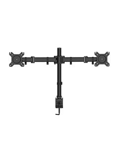 اشتري Dual Monitor Arms Fully Adjustable Desk Mount Black في مصر