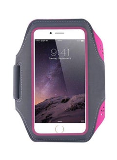 Buy Sports Armband Case Cover For Apple iPhone 7 Plus Grey/Pink in UAE