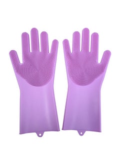 Buy Silicone Dish Washing Gloves Multicolour in Saudi Arabia
