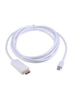 اشتري Thunderbolt Mini Display Port to HDMI Cable Adapter For MacBook White في السعودية