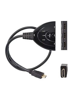 Buy 3-Port HDMI Auto Switch Splitter Switcher Hub Black in Egypt