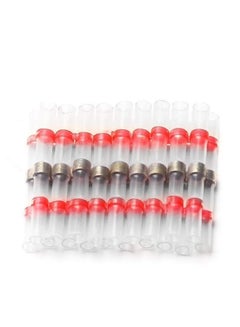 اشتري 10-Piece Waterproof Heat Shrink Butt Connector With Soldering Sleeve Red/Brown/Clear 0.004 كغم في السعودية