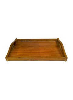 Buy Wooden Serving Tray Brown 30 x 19centimeter in UAE