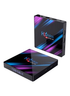 اشتري H96 Max Smart 4K Android TV Box With Remote Control LU-V6138UK Black في السعودية