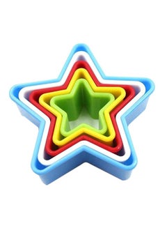 اشتري 5-Piece Pentagram Shaped Cookie Cutter Multicolour في مصر