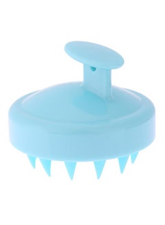 Buy Silicone Head Shampoo Scalp Massage Brush Blue 8X8X7centimeter in Egypt
