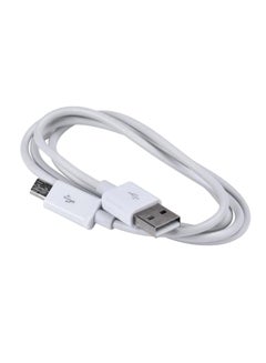 Buy Micro USB Charger Cable For Samsung Galaxy S7 Edge White in Saudi Arabia