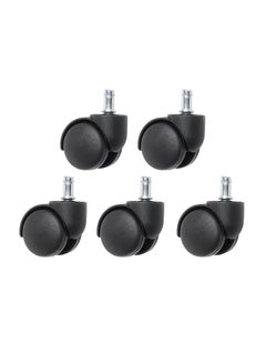 Buy 5-Piece Office Chair Swivel Caster Wheel Black 2inch in UAE