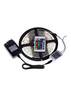 Buy Color Changing LED Strip Light With Remote Control Multicolour 5meter in Saudi Arabia