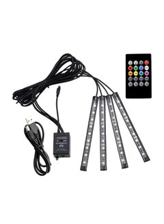 Buy 4-Piece Car LED Lights Strip in UAE